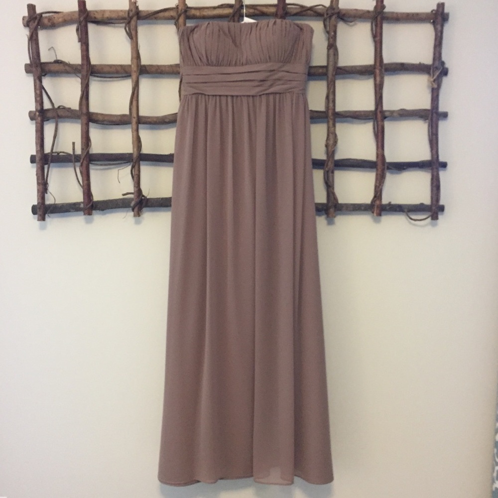 Bill Levkoff strapless gown